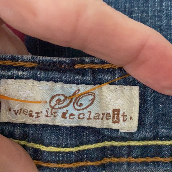 SO Wear It Declare It jeans stitching on back pockets Sz 5Average - Picture 9 of 11